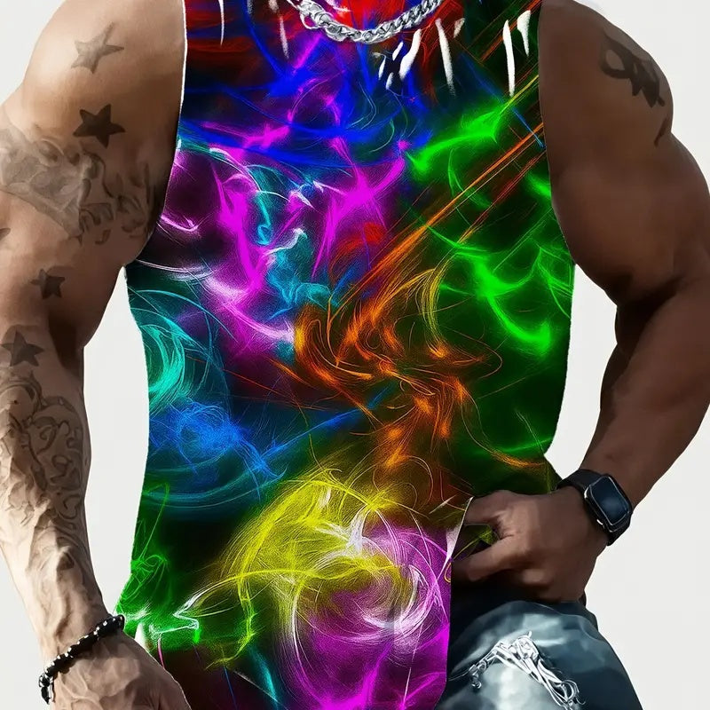 Printed Polyester Vest Top - S-2XL - image 19