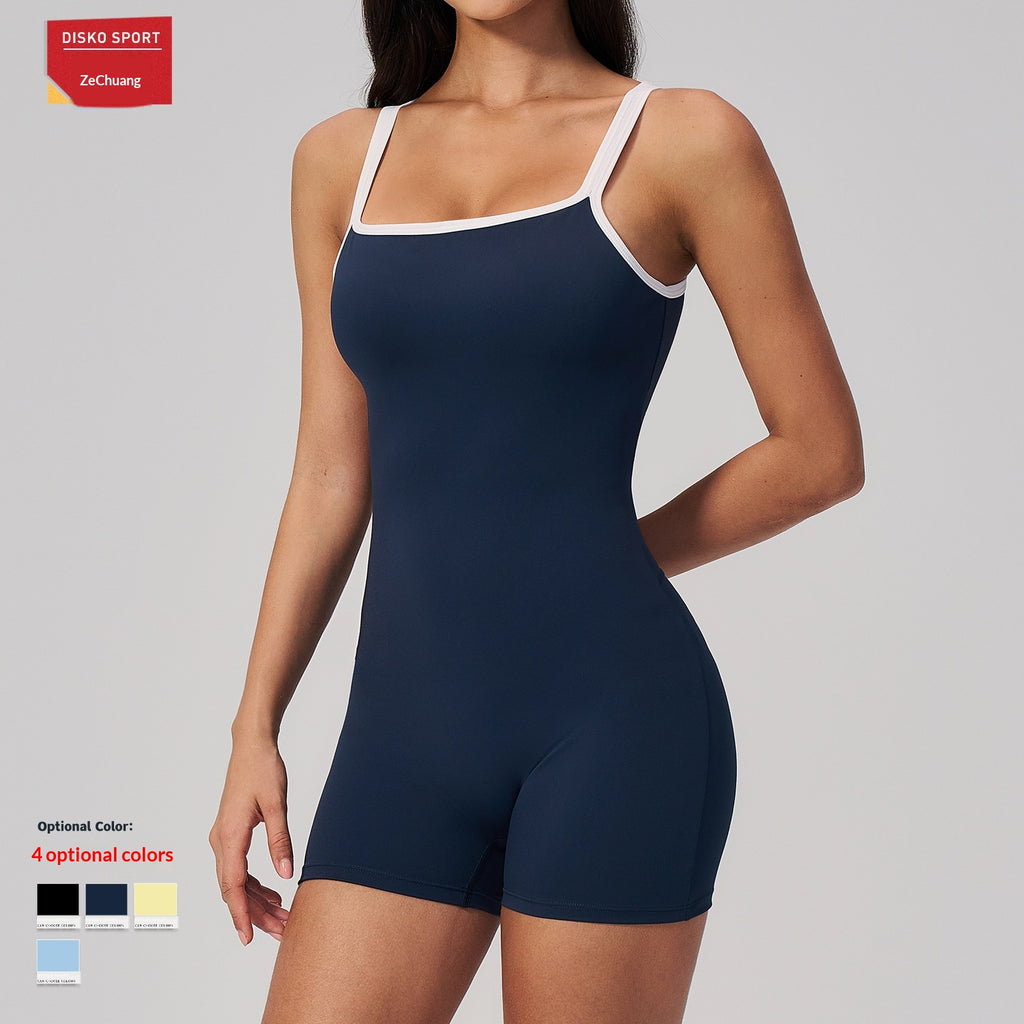 Women's Backless Square-Neck Yoga Jumpsuit - product image 3