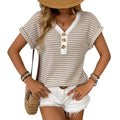 Women's V-Neck Button-Front Knit Top - product image 10