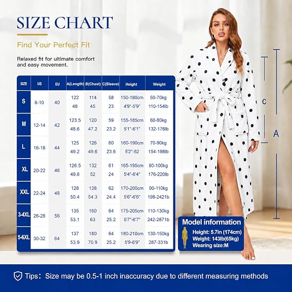 Women's plush fleece shawl-collar robe - view 7