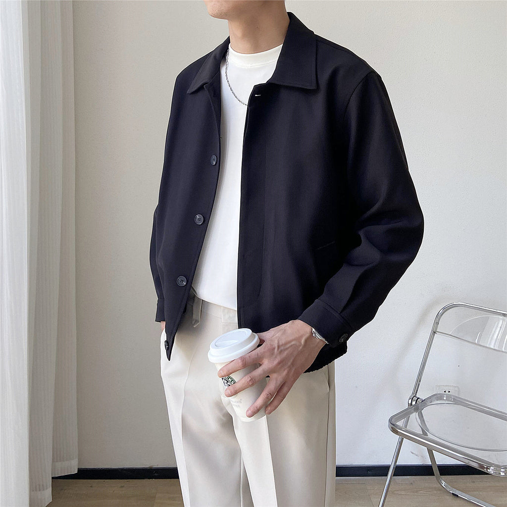 Men's Korean-Style Loose Cropped Jacket - product image 5