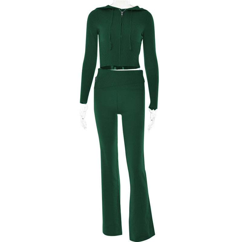 Women's Zip-Up Hoodie and Pants Set - view 2