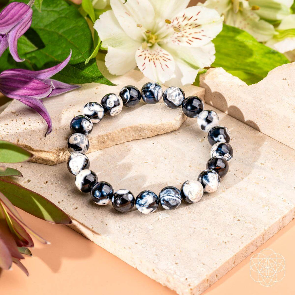 Orca Agate Stone Bracelet