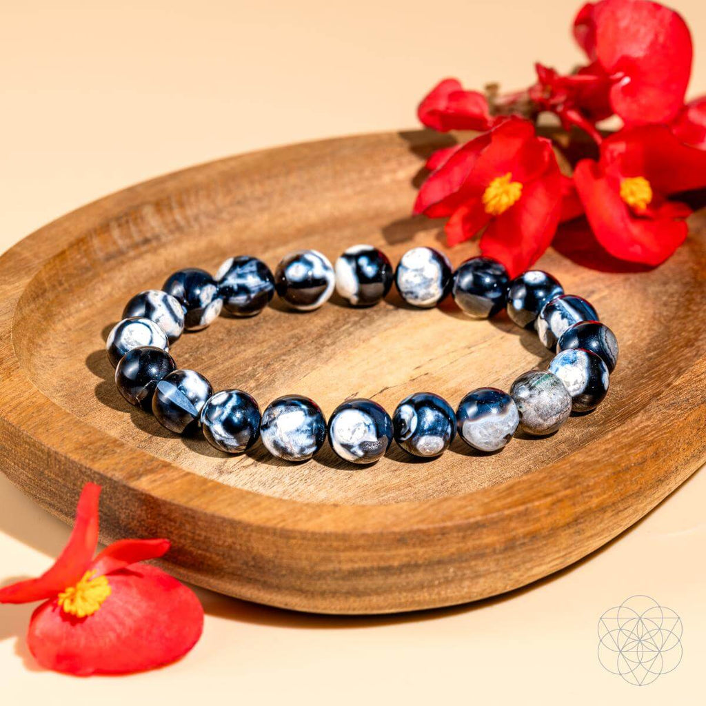 Orca Agate Stone Bracelet