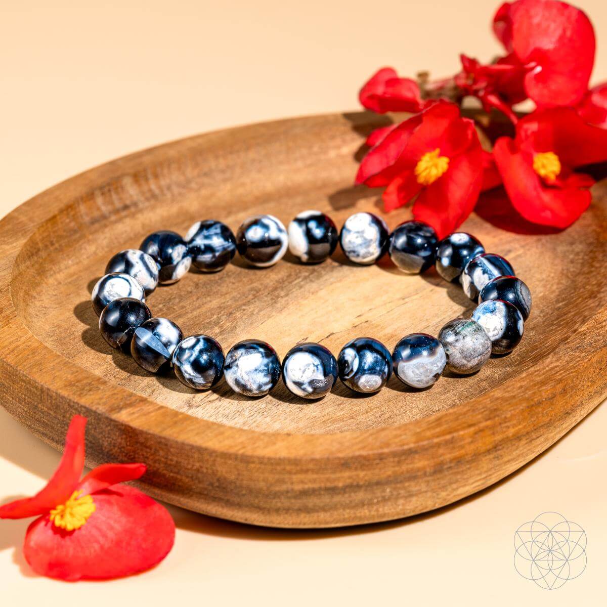 Orca Agate Stone Bracelet