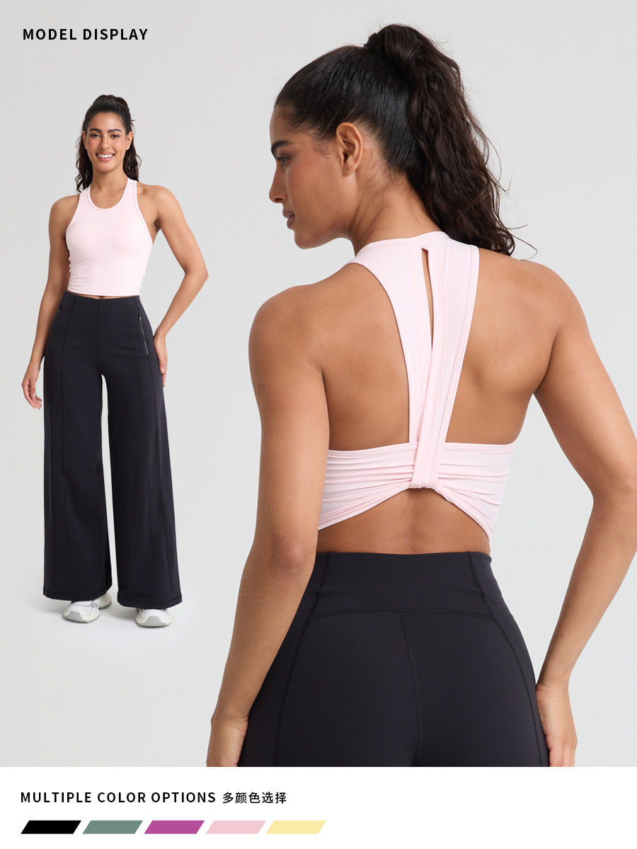 Women's Padded Back-Detail Yoga Sports Bra - product image 1