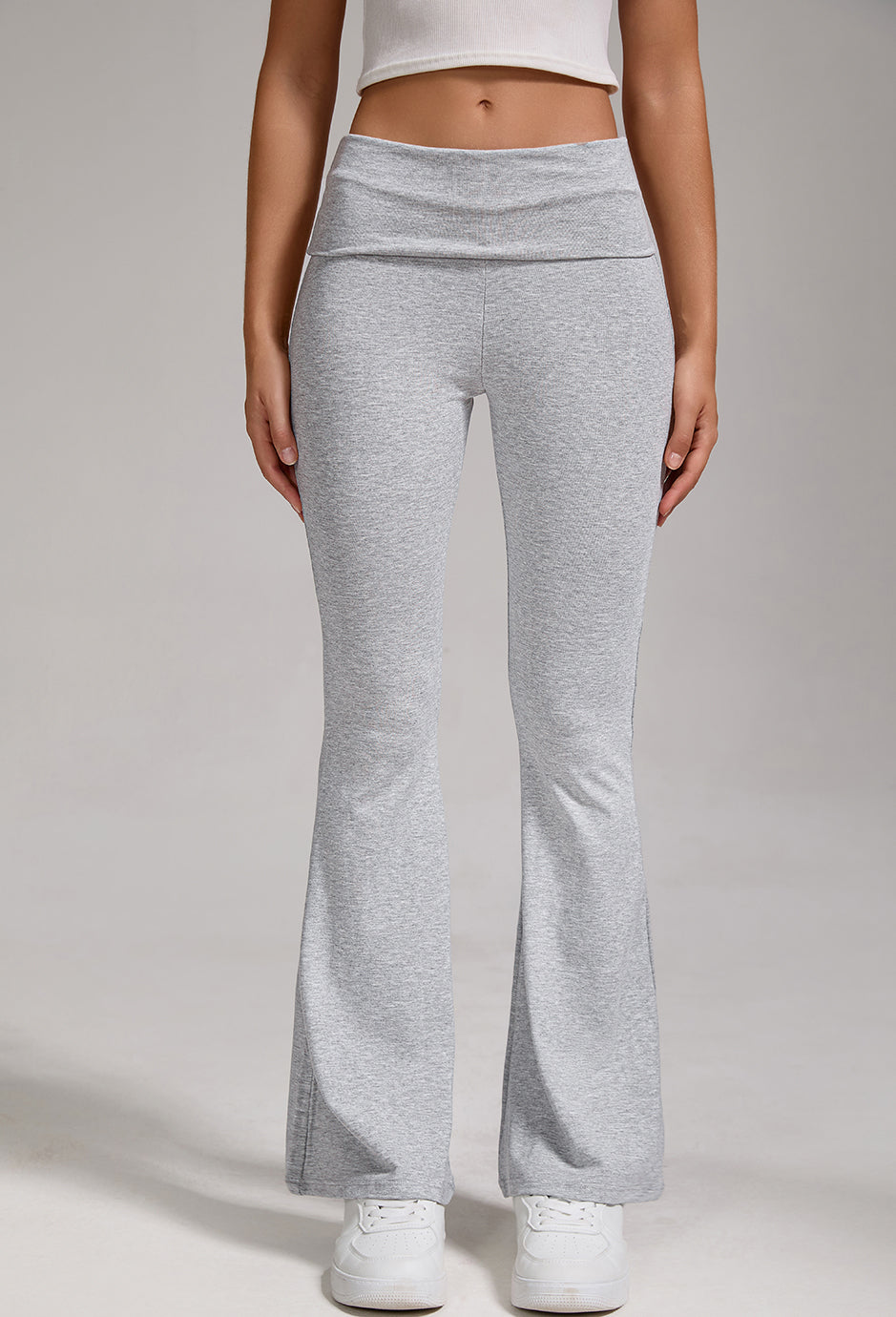 Women's Fold-Over Waist Flared Pants - view 7