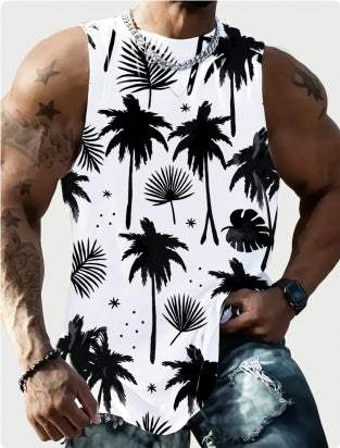 Printed Polyester Vest Top - S-2XL - image 7
