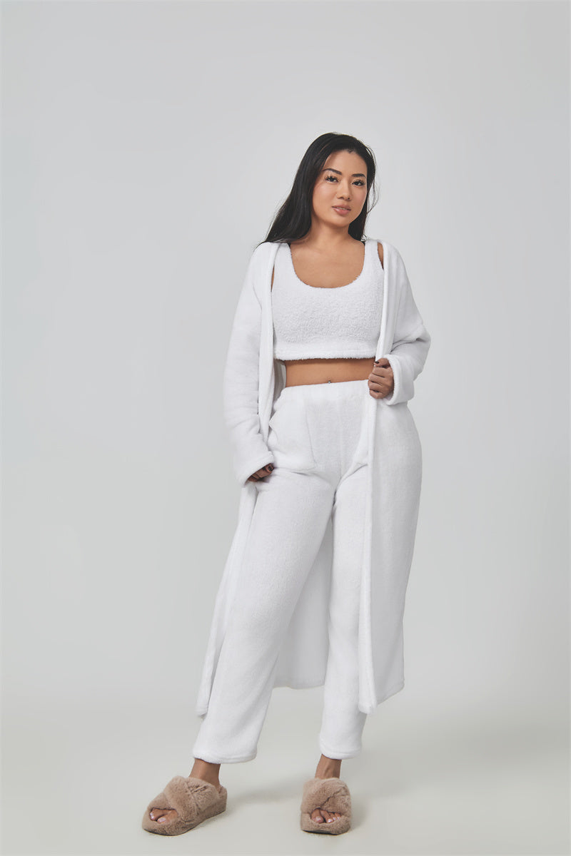 3-Piece Lounge Set – Crop Top, Wide-Leg Pants & Cardigan - product image 14