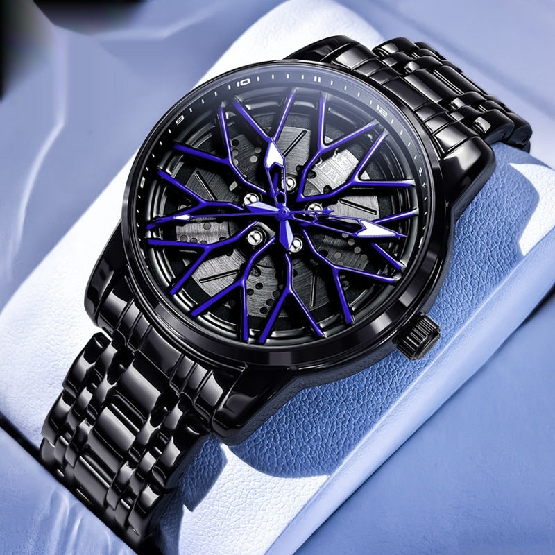 Men's Steel Band Quartz Watch – Bold Dial Colorways - product image 5