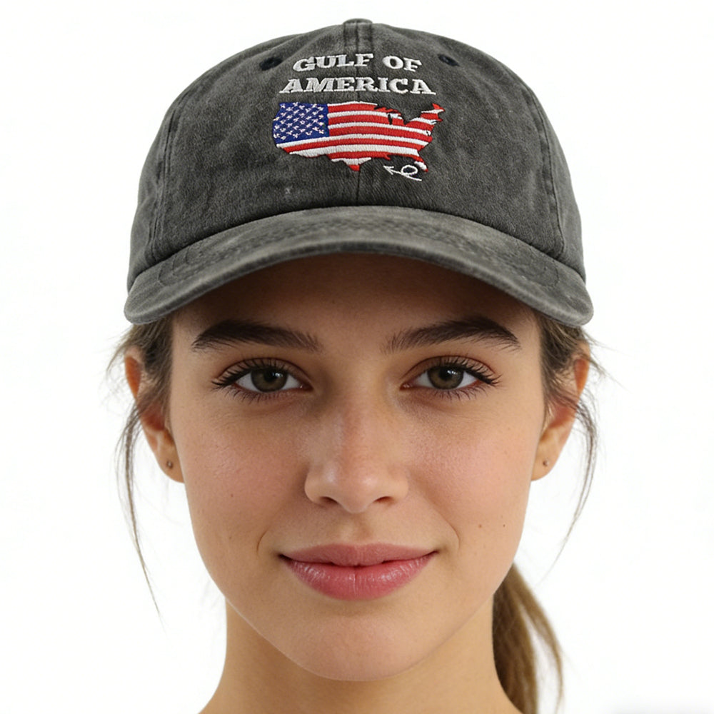 Gulf of America Adjustable Washed Black Hat - view 6