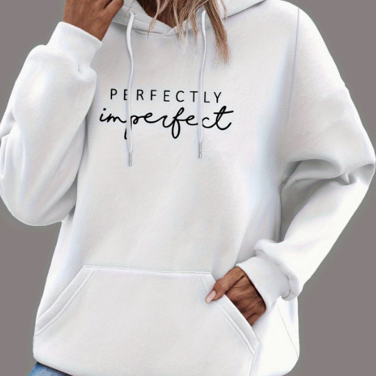 European And American Women's Autumn And Winter Letter Printed Kangaroo Pocket Hoodie - product image 1