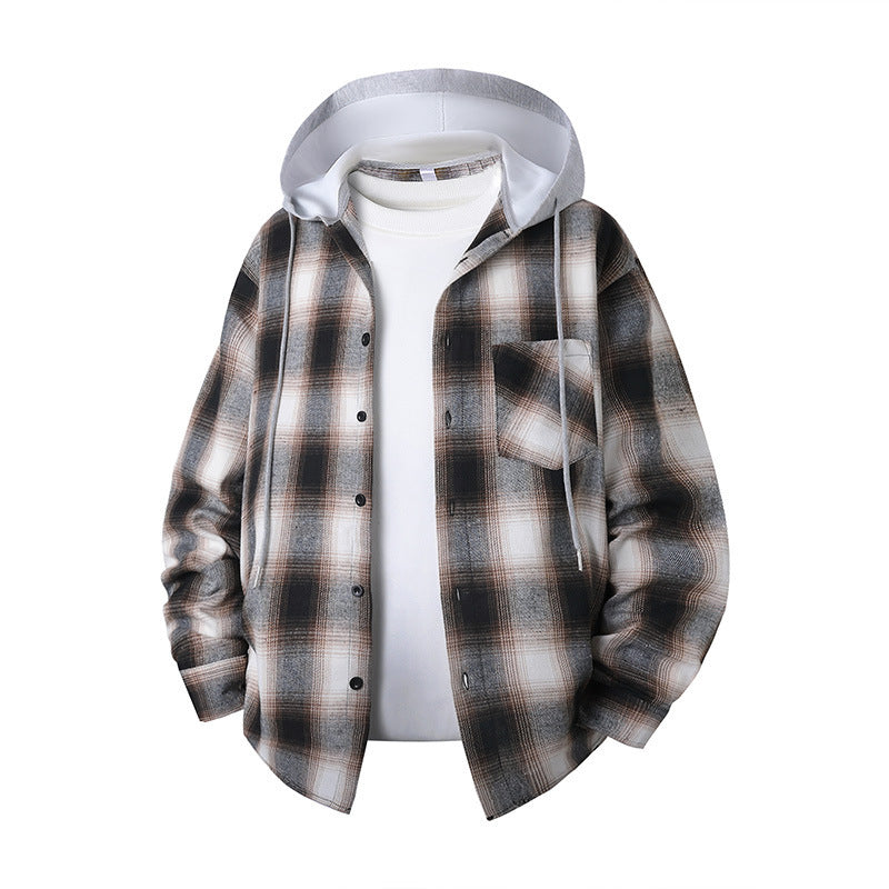 Unisex Plaid Long-Sleeve Shirt, Relaxed Fit - product image 3