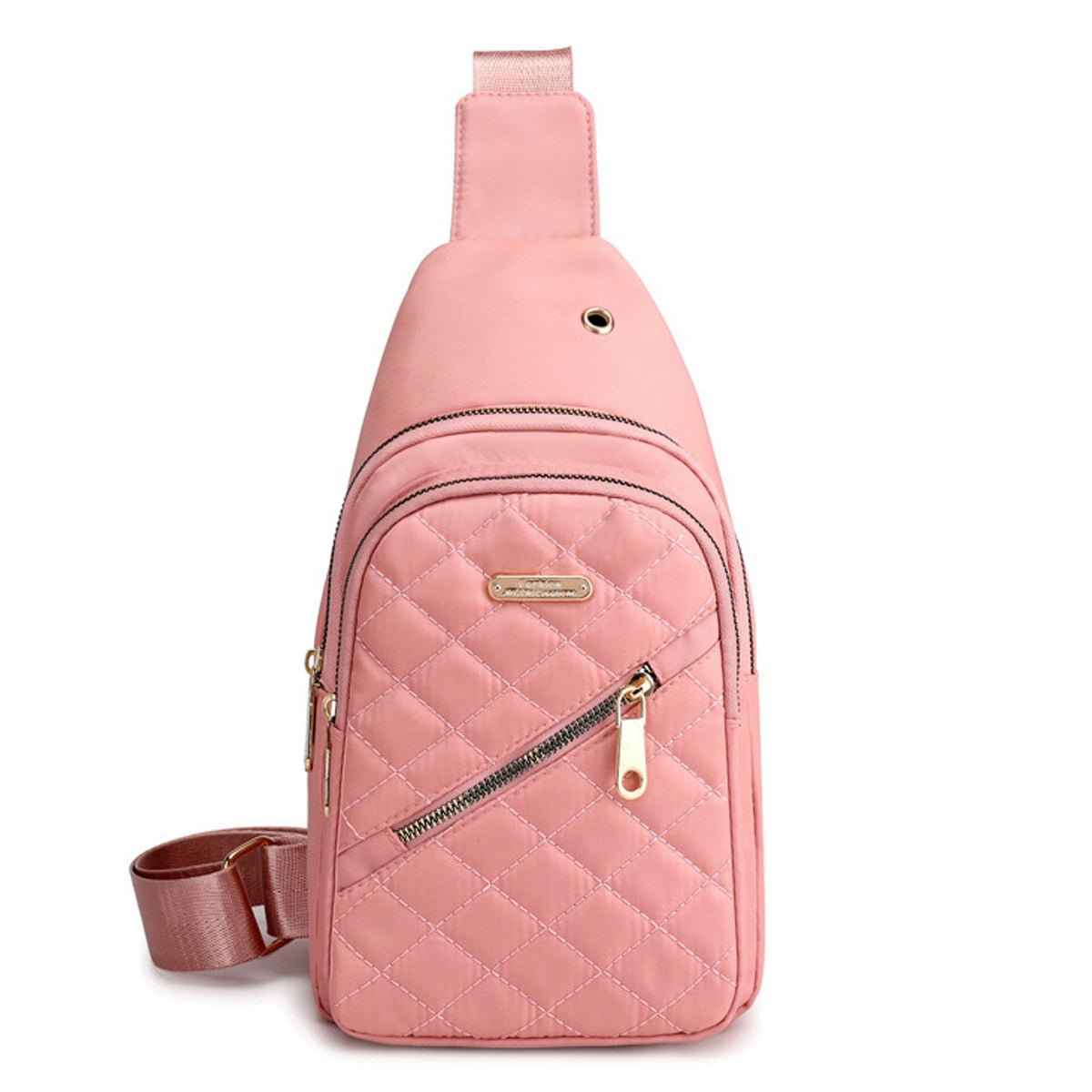 Women's Shoulder Sling Bag - Nylon Adjustable Strap Crossbody Purse