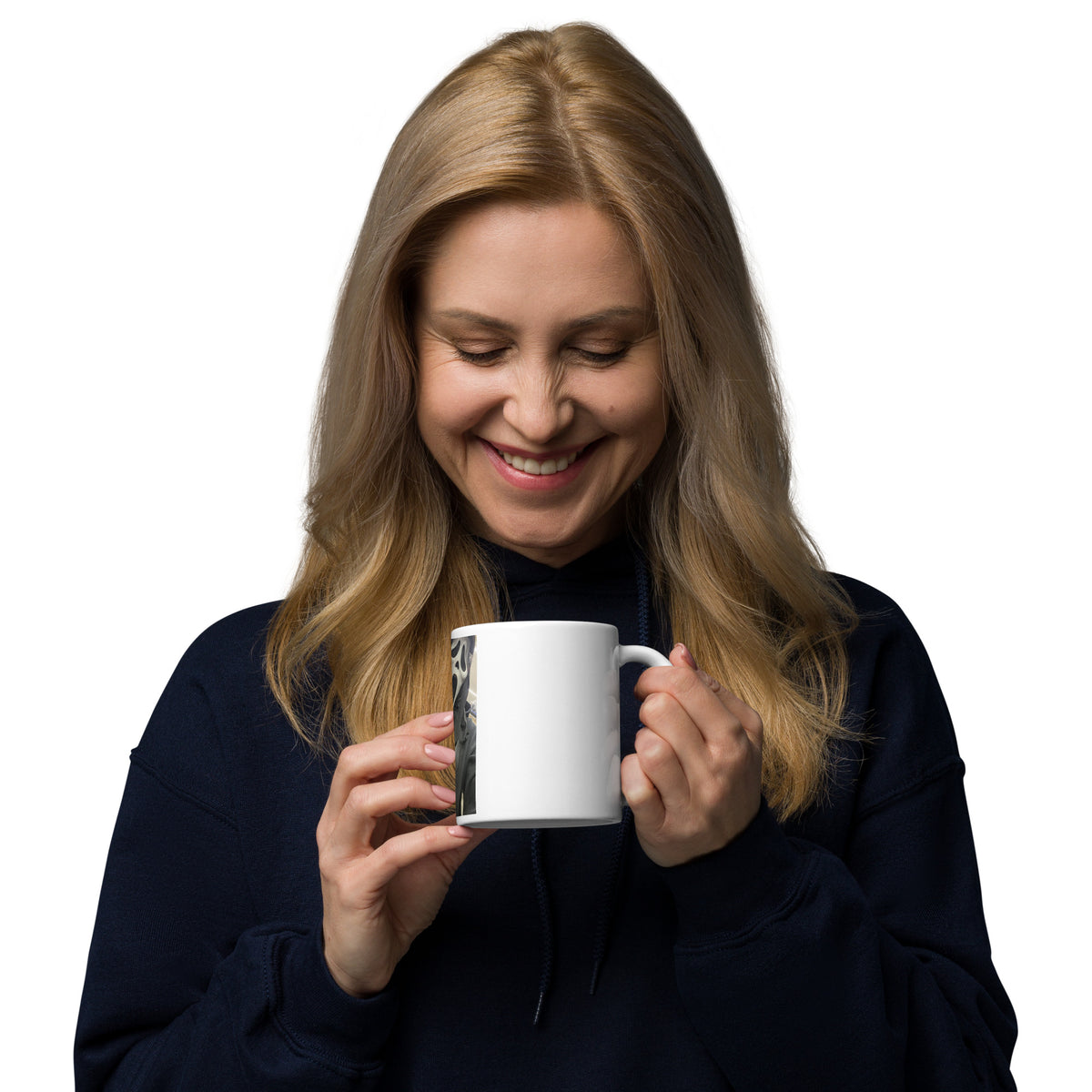 White Glossy Ceramic Mug - View 5