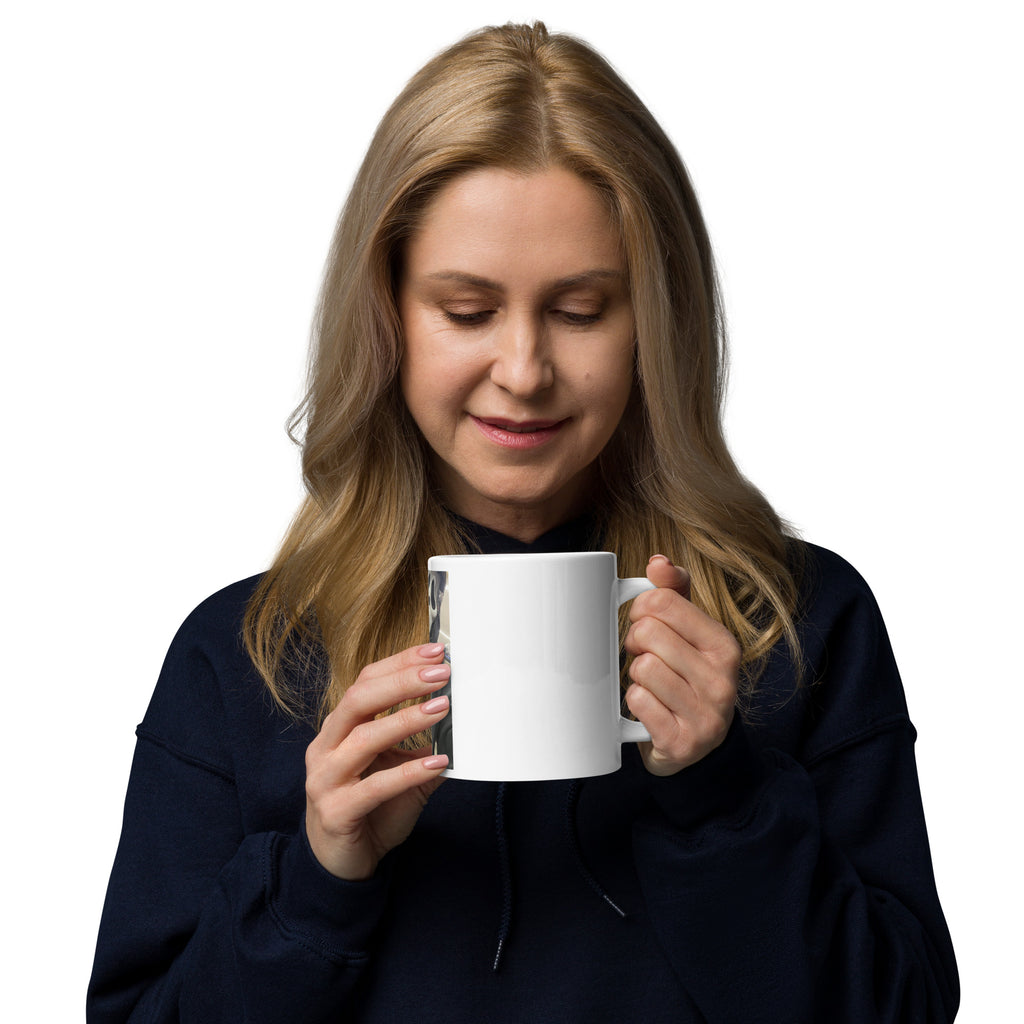 White Glossy Ceramic Mug - View 9